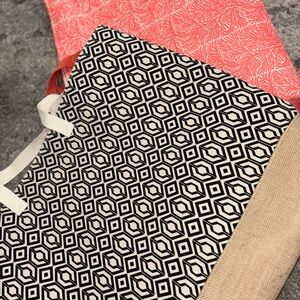 Geometric Black and White Tote Bag